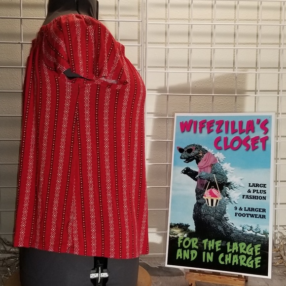 Torrid Salsa Red & Orange Off-The-Shoulder top - Picture 2 of 7